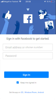 Resetting FB Password